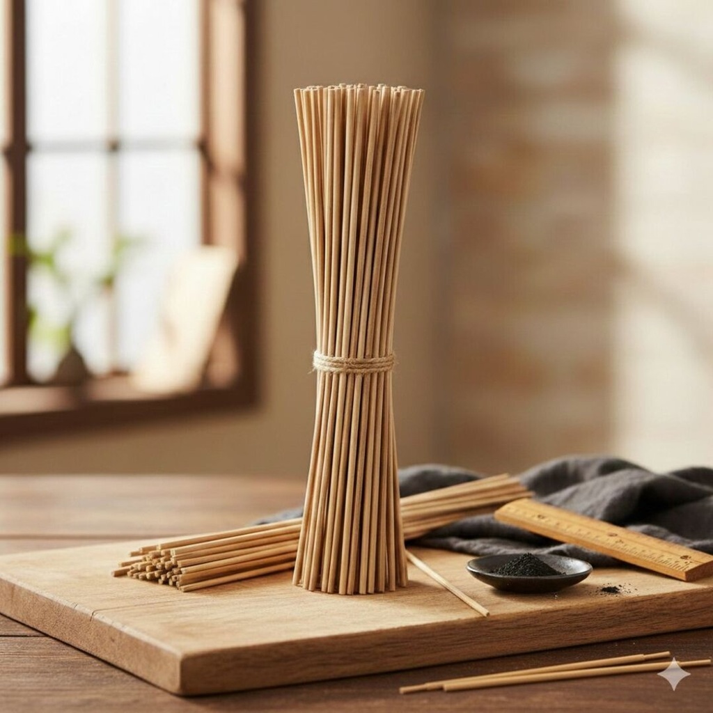 Varillas de Bambú Natural para Incienso (100)