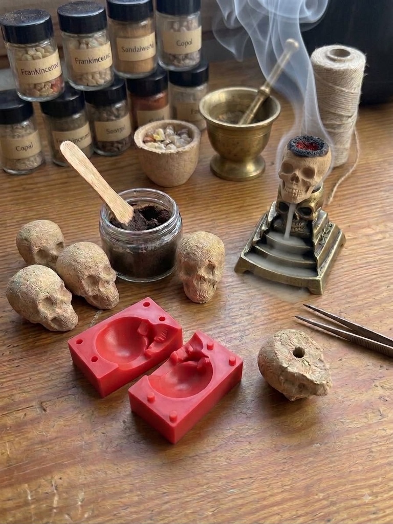 Molde Calavera para Inciensos Artesanales – Impresión 3D