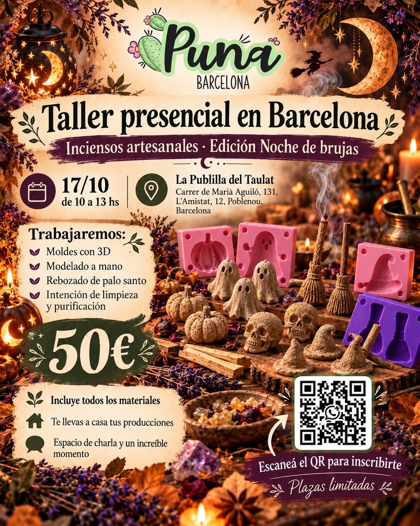 Taller Presencial en Barcelona: Edición Halloween 17/10/26
